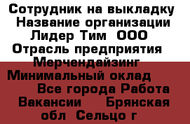 Сотрудник на выкладку › Название организации ­ Лидер Тим, ООО › Отрасль предприятия ­ Мерчендайзинг › Минимальный оклад ­ 18 000 - Все города Работа » Вакансии   . Брянская обл.,Сельцо г.